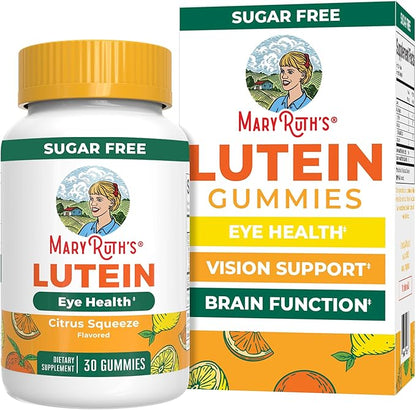 MARYRUTH'S Lutein Gummies with Zeaxanthin | Lutein & Zeaxanthin Supplement | Eye Health | Blue Light Filtering | Vision Support | Adult Eye Supplement for Visual Function | Non-GMO & Vegan | 30 Count