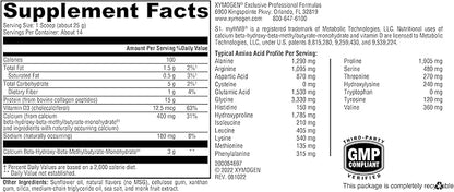 XYMOGEN FIT Lean Food Collagen - Muscle Recovery & Connective Tissue Support - Collagen Peptide Protein Powder - with HMB & Vitamin D3 - Vanilla - 14 Servings (13.83 oz)