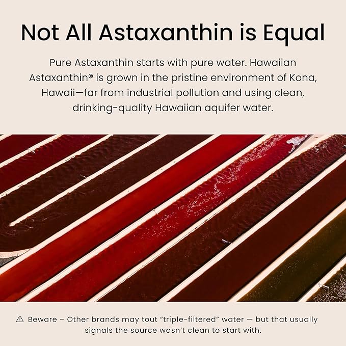 Nutrex Hawaii BioAstin Hawaiian Astaxanthin - 12mg, 50 Softgels - Farm-Direct Premium Antioxidant Supplement to Support Eye, Skin, Joint & Immune System Health - Non-GMO & Gluten-Free