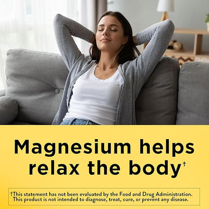Nature Made Magnesium 250 mg, Magnesium Supplements for Men and Women, Support for Muscle, Heart, Bone and Nerve Health, 90 Softgels, 90 Day Supply