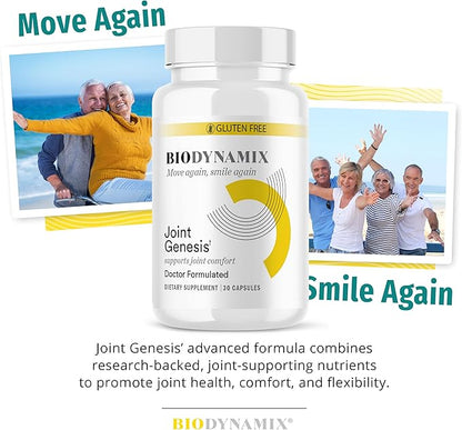 Joint Genesis, Joint Support Formula, Promotes Joint Function, Comfort, and Flexibility, 30-Day Supply, 6 Pack