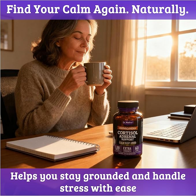 Dr. Matthew Cortisol Reducer for Weight Loss. Cortisol Cleanse & Blocker for Belly Fat. A Detox Cocktail to Lower Cortisol with Ashwagandha, Rhodiola & Ginseng for Adrenal Support & Stress Relief.