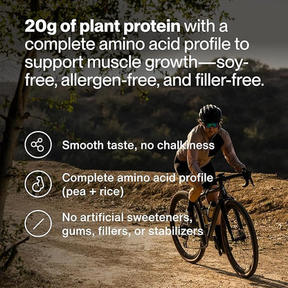 Momentous Vegan Protein Powder - 20 g Plant-Based Protein - NSF Certified for Sport - Vegan - GMO Free - Gluten-Free - 12 Servings for Essential Everyday Use - Cappuccino