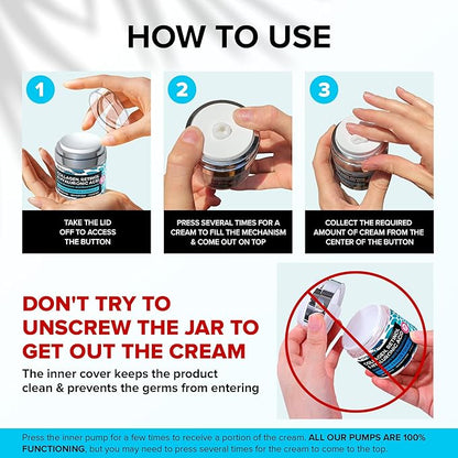 Anti-Aging Face Moisturizer with Retinol, Collagen & Hyaluronic Acid - Made in USA - Moisturizer Face Cream for Women & Men - Firming & Hydrating Neck Cream - Day & Night Skin Care - 2-Pack