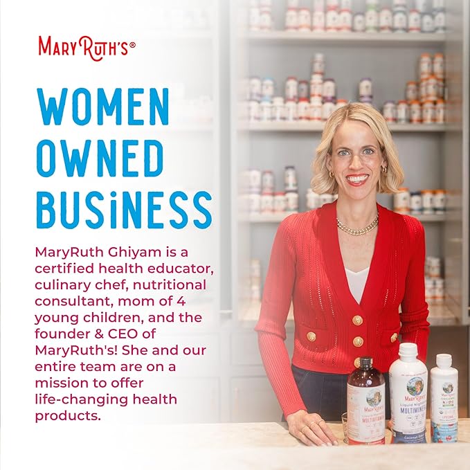 MaryRuth's Multivitamin for Women 40+ | Sugar Free | Vegan Womens Vitamins | Immune Support | Daily Women's Multivitamin + Chasteberry | Hair, Skin and Nail Gummy Vitamins for Women | 60 Count