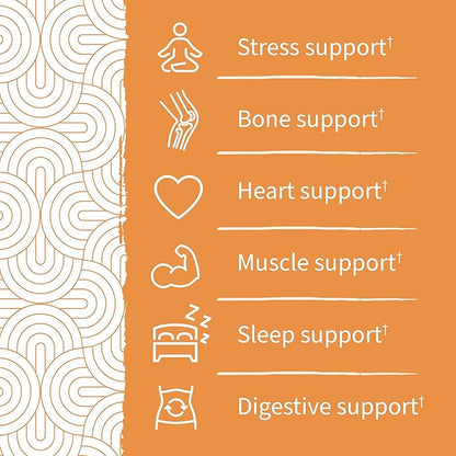 Garden of Life Magnesium Citrate Supplement Gummies with Prebiotics & Probiotics for Stress, Sleep & Recovery - Vegan, Gluten Free, Kosher, Non-GMO, No Added Sugars, Peach Flavor, 60 Count