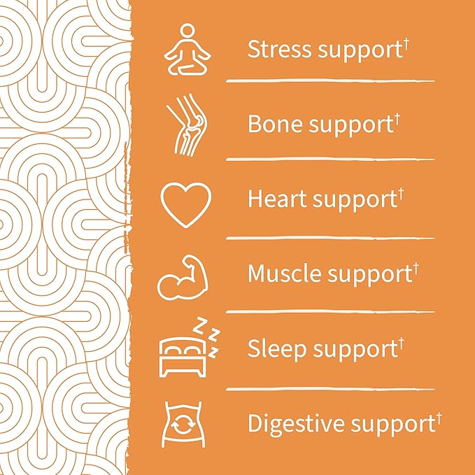 Garden of Life Magnesium Citrate Supplement Gummies with Prebiotics & Probiotics for Stress,Sleep & Recovery - Vegan,Gluten Free,Kosher,Non-GMO,No Added Sugars,Peach Flavor,60 Count (Pack of 2)