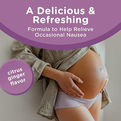 Centrum Morning Sickness Relief Gummies, Citrus Ginger Flavor - 60 Count, Up to 60 Day Supply