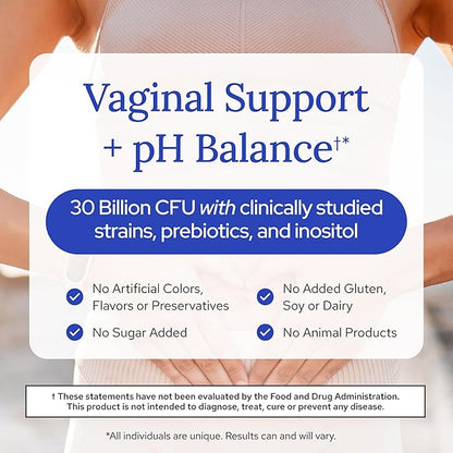 Gundry MD Women's Total Probiotic - Women's Probiotic for Vaginal Support & Digestive Health - 30 Capsules