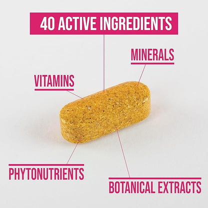 Rule 1 Proteins Women's Multi - Women's Daily Vitamins, Essential Minerals, Superfoods, and Botanical Extracts for Active Lifestyles and Wellness Support (60 Tablets, 30 Day Supply)