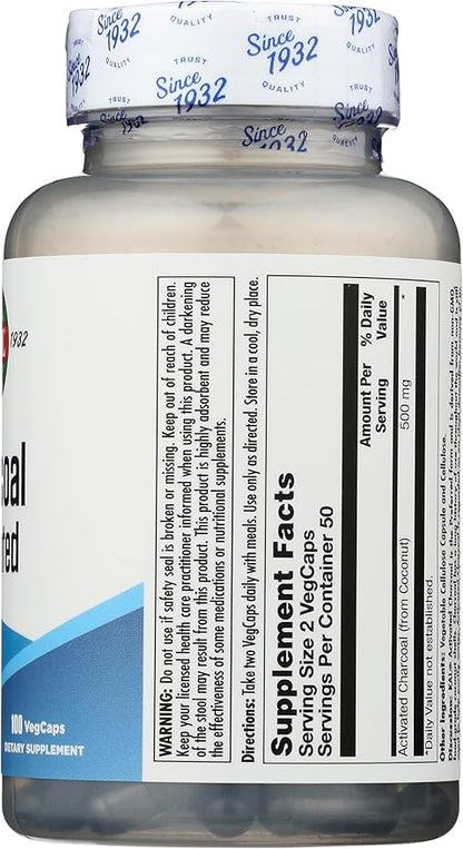 KAL Charcoal, 280 mg, 100 Capsules