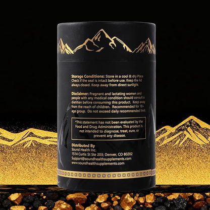 SoundHealth Shilajit for Men & Women Gummies with Shilajit Fulvic Acid, Complex with Ashwagandha, Ginger, Black Musli, Gokshura, Kaunch, Ginseng & Akarkara, Non- GMO & Third-Party Tested, Vegan Gummy