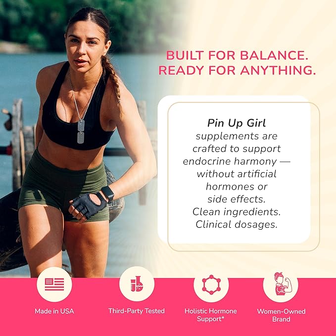 Pin Up Girl Vitex Chasteberry + DIM & Shatavari – Hormonal Balance Supplement for Women – Supports Hormonal Balance, Cycle Health & Reproductive Wellness – 4600mg - 60 Capsules