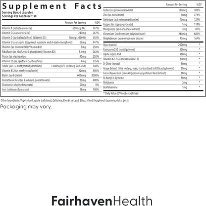 Fairhaven Health FH Pro for Women | Clinically Studied Fertility Supplements for Women | Aids Ovulation, Hormonal Balance, & Regular Cycles* | Conception for Her Fertility Support | 180 Capsules