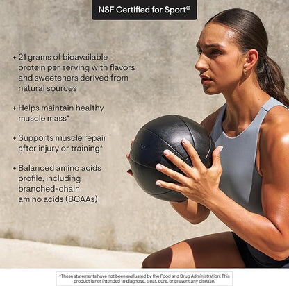 THORNE - Whey Protein Isolate - Balanced Amino Acids Profile with BCAAs - 21 Grams of Easy to Digest Whey Protein Powder - NSF Certified for Sport - Vanilla - Gluten & Soy-Free - 14 Packets