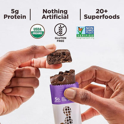 Perfect Bar Mini Protein Bars, Double Chocolate, Gluten Free, Made with Organic Honey, Peanut Butter, Cookie Dough Texture, Refrigerated, 24 Count, 0.88 Oz Bar