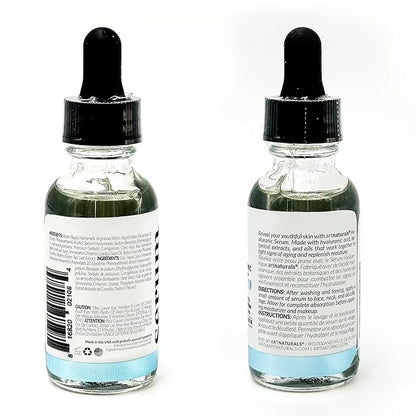 ArtNaturals Hyaluronic Acid Serum - Anti- Aging Facial Serum, Natural Moisturizer w/Vitamin C Serum & Vitamin E - for Skin Care - Reduce Wrinkles & Dark Spots (1 Fl Oz (Pack of 1))