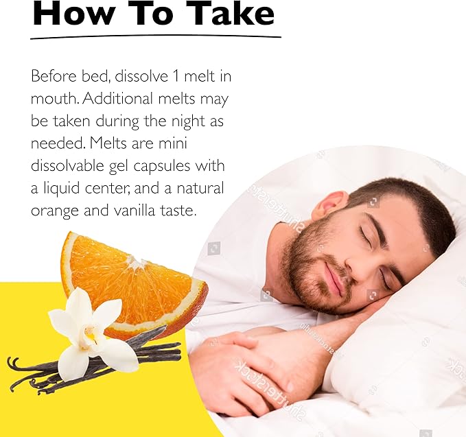 Bach Rescue Sleep Liquid Melts, Natural Orange Vanilla Flavor, Natural Sleep Aid, Stress Relief, Homeopathic Flower Essence, Free of Melatonin, Non-Alcohol, 3 Pack, 28 Count Each