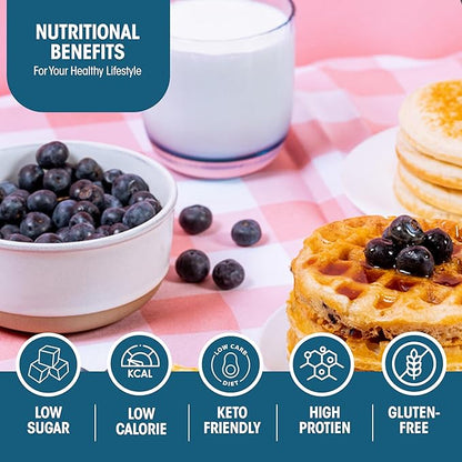 Wonderslim Protein Pancake & Waffle Mix, Blueberry, Low Sugar & Low Calorie (7ct)