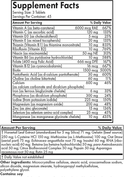 Futurebiotics Hair, Skin, & Nails Beauty Multivitamin, 135 Tablets