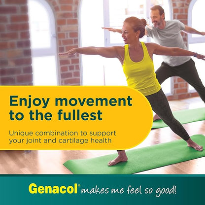 Genacol Plus – Glucosamine and Collagen Supplement, Ultra-Hydrolyzed Collagen Peptides, Eases Joint Movement, Maintains Cartilage, 90 Capsules (30-Day Supply)