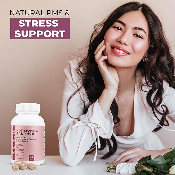 Pure Prana Ayurvedic Herbal Capsules for Women with Shatavari & Ashwagandha - Plant Based Daily Supplement for Routine Wellness - Vegan Friendly Capsules - 60 Count Bottle