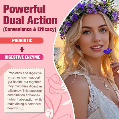 Totaria (2 Packs) Probiotics for Women, 120 Billion Women Probiotic, Digestive Enzymes & Prebiotics, with Akkermansia, Cranberry, D-Mannose, for Gut, Urinary, Immune, PH Balance, 240 Vegan Capules