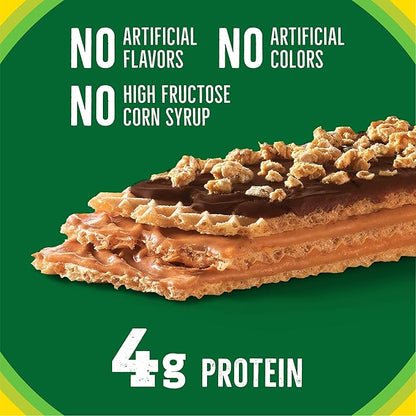 Nature Valley Crispy Creamy Wafer Bars, Peanut Butter Chocolate, 4g Protein, 10 Bars, 13 oz