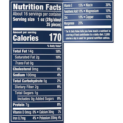 PLANTERS Salted Cocktail Peanuts, Plant-Based Protein, Bold & Savory Party Snacks, Peanut Snack, 16 Oz Jar (Pack of 6)