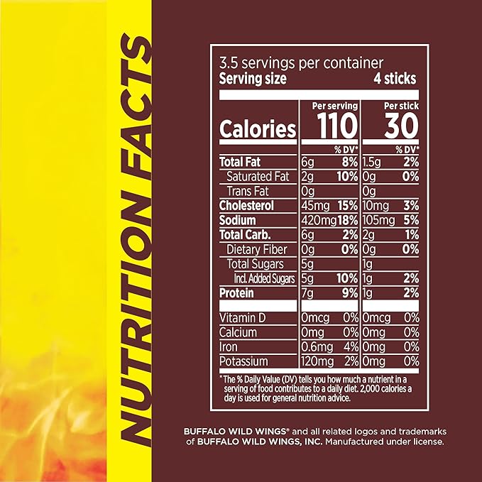 Slim Jim Chicken Sticks, Buffalo Wild Wings Honey BBQ Seasoned, 7g Protein per Serving, Snack Size, Easter Basket Stuffer for Men, 0.28 oz. (14 Count)