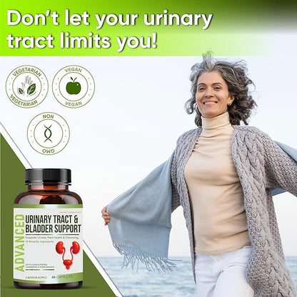 NutraPro Urinary Tract Health & Bladder Support for Women. Support Bladder Health and UTI Prevention with Pomegranate, Cranberry, Citric Acid, and Chanca Piedra for Fast-Acting Comfort.
