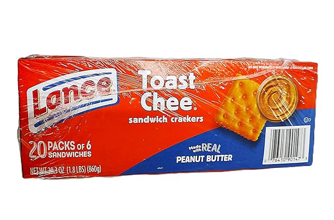 Lance Toast Chee Peanut Butter Crackers, 2 pack of 20 (40 ct.)
