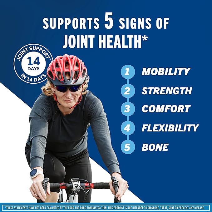 Move Free Advanced Glucosamine Chondroitin MSM + Vitamin D3 Joint Support Supplement, Supports Mobility Comfort Strength Flexibility & Bone + Immune Health - 120 Tablets (40 servings)*