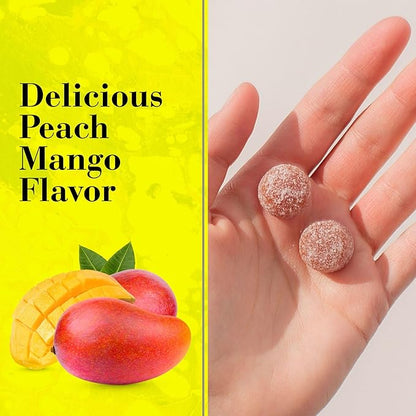 NEW NORDIC Active Liver Gummies, Milk Thistle, Artichoke & Turmeric Supplement, Natural Peach Mango Flavor, Sugar Free & Vegan, 60 Count (Pack of 1)