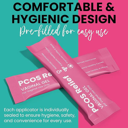 PCOS Support for Fertility & Cycle Health | Hormone Balance for Women | Helps with Irregular Cycles, Vaginal Dryness, Pelvic Discomfort & Mood Swings | Includes 10 Pre-Filled Applicators