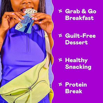 Magic Spoon Treats - 16 High Protein Bars: 8 Double Chocolate & 8 Blueberry Muffin - High Protein Gluten Free Snack - Sugar Free & Gluten Free Protein Cereal Bar - Low Carb & Keto Friendly