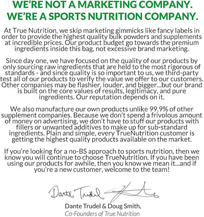 True Nutrition Hydrolyzed Collagen Powder - Grass Fed, Pasture-Raised Beef - 32g Collagen Protein per Serving - Paleo, Keto, Gluten Free, Dairy Free, Non-GMO - Unflavored - 1lb