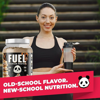 Underground Bio Labs Panda Fuel Premium Protein Whey,Hydrolyzed Collagen,Casein,Probiotics, Enzymes, Keto Friendly,Time Release, 25 Servings (2.5 Pound, Campfire S'Mores)