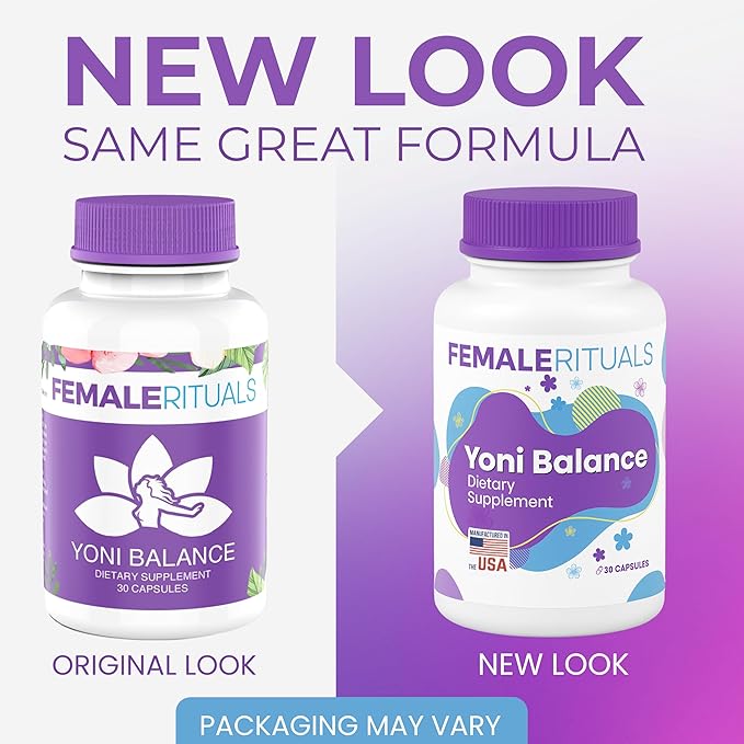 Yoni Balance Vaginal Pills – 30 Count | Natural Vaginal Rejuvenation & Moisturizer for Dryness | Kacip Fatimah Formula – No Gel or Cream Required