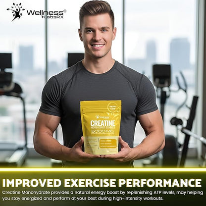 Creatine Gummies 5000mg, 30 Servings Creatine Monohydrate Gummies - Third-Party Tested Creatine for Women, Pineapple Flavor Creatine for Men, Muscle Growth, Strength, and Recovery - Pack of 1