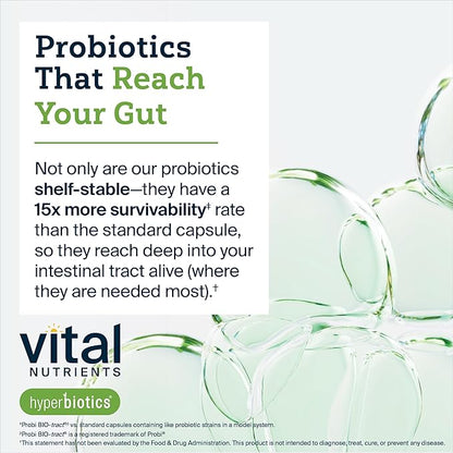 Hyperbiotics Vital Nutrients Pro-15 Prebiotics and Probiotics for Women and Men | 15 Science Backed Strains | Supports Occasional Constipation, Diarrhea, Gas & Bloating | 30 Vegan Time Release Pearls