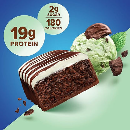Pure Protein Chocolate Mint Cookie Protein Bars – 20g Protein, 3g Sugar, 190 Calories (12 count) Low Sugar* High Protein Snack - Gluten Free - Perfect for a Healthy Snack