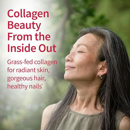 Garden of Life Grass Fed Collagen Beauty - Cranberry Pomegranate, 20 Servings, Powder for Women Men Hair Skin Nails, Hydrolyzed Collagen Peptides Protein Powder Supplement