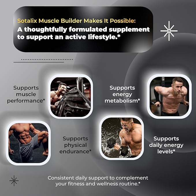Ultra Muscle Builder Supplement with L-Arginine & Tribulus – Sports Training Support – 150 Capsules (150-Day Supply)