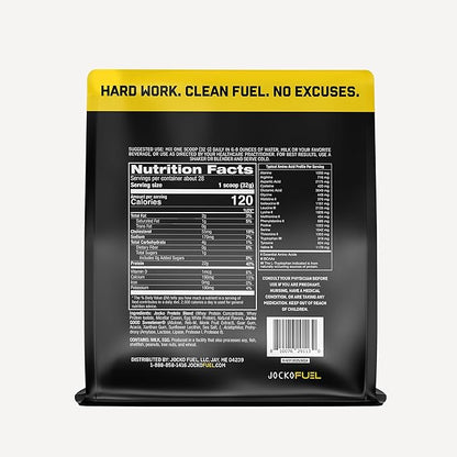 Jocko Fuel Whey Protein Powder, Banana Cream, 22g Protein, Digestive Enzymes + Probiotic Blend, No Sugar Added, with Essential Amino Acids + Electrolyte Minerals, 28 Servings