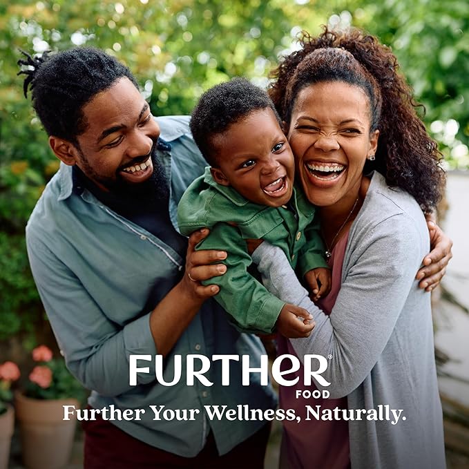 Further Food Chocolate Collagen Peptides Powder with Reishi Mushroom - 100% Grass-Fed, Hydrolyzed Type 1 & 3, 20g of Collagen per Serving, Supports Skin, Hair, Nails & Joints, 24.34 Oz