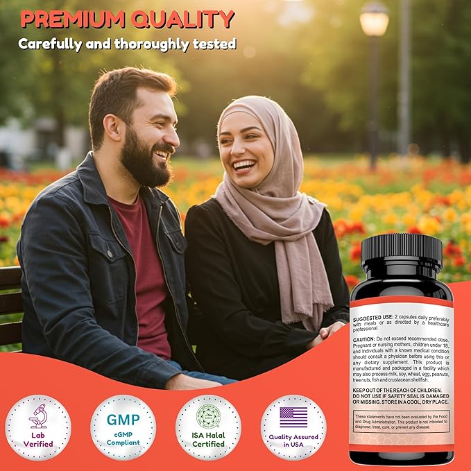 SHIFAA NUTRITION Halal Thyroid Support 30 Servings | Non-GMO Relief Supplement w/ B12, Iodine, Selenium, L-Tyrosine | Supports Energy, Metabolism, Focus, Clarity, Cortisol Balance