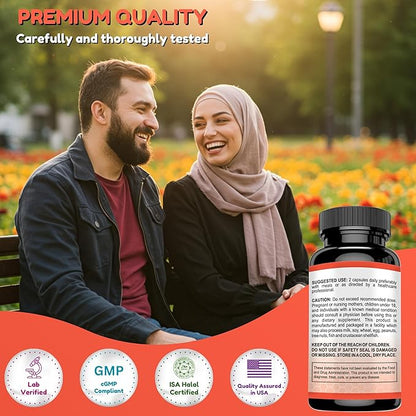 SHIFAA NUTRITION Halal Thyroid Support 30 Servings | Non-GMO Relief Supplement w/ B12, Iodine, Selenium, L-Tyrosine | Supports Energy, Metabolism, Focus, Clarity, Cortisol Balance