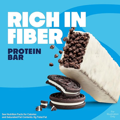 Quest Nutrition Crispy Cookies & Cream Hero Protein Bar, 18g Protein, 1g Sugar, 3g Net Carb, Gluten Free, Protein Snack, Keto Friendly, 12 Count