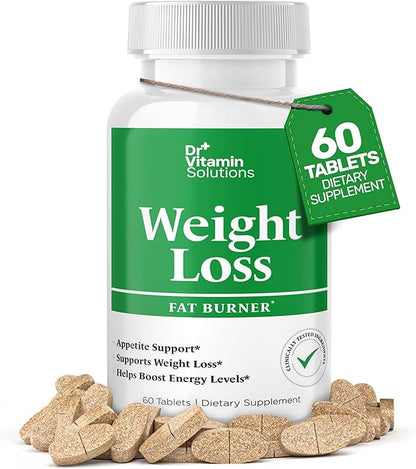 Fat Burner for Women & Men - Weight Loss Supplements with Green Tea Extract, Chromium, Vitamin B6 - Energy Booster, Belly Fat Burner & Appetite Suppressant Diet Pills - 60 Tablets